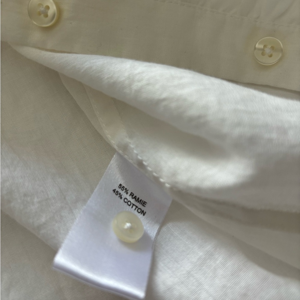 Trovata White Cotton Ramie Coastal Shirt - Picture 10 of 12
